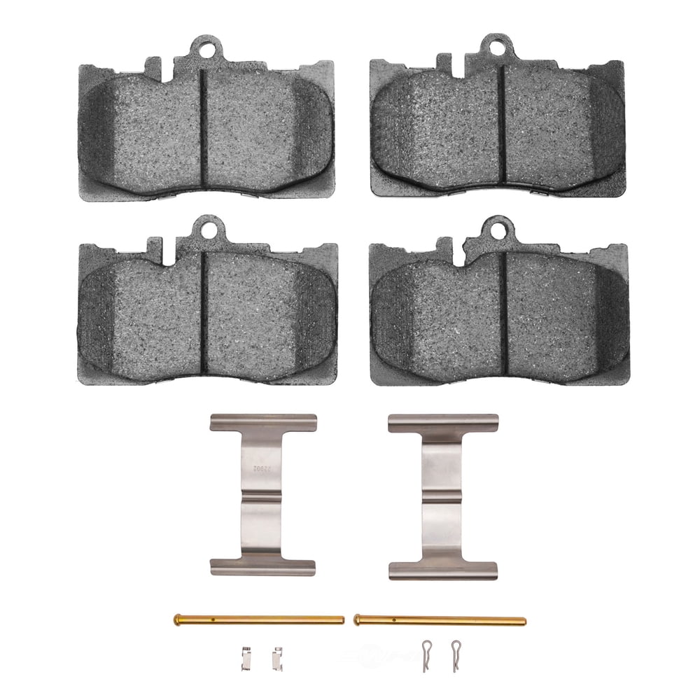 Dynamic Friction Company 1551-0870-01 DFC 5000 Advanced Brake Pads - Ceramic and Hardware Kit