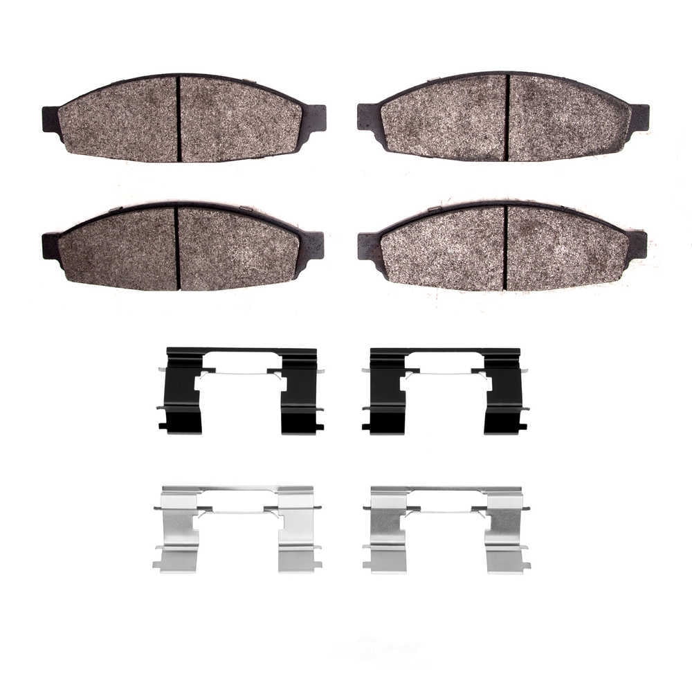 Dynamic Friction Company 1551-0953-01 DFC 5000 Advanced Brake Pads - Ceramic and Hardware Kit - OE
