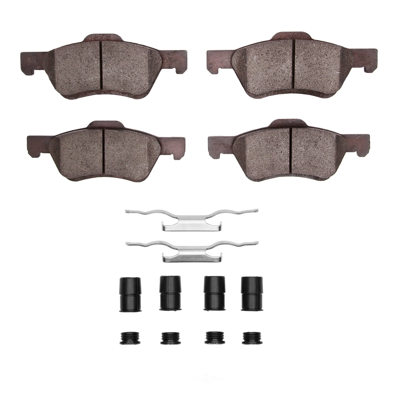 Dynamic Friction Company 1551-1047-11 DFC 5000 Advanced Brake Pads - Ceramic and Hardware Kit - OE