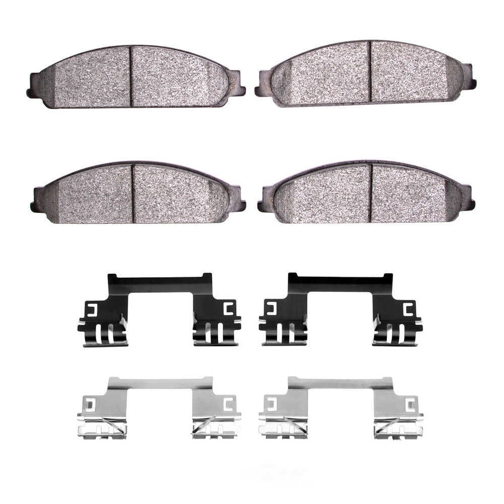 Dynamic Friction Company 1551-1070-02 DFC 5000 Advanced Brake Pads - Ceramic and Hardware Kit - OE