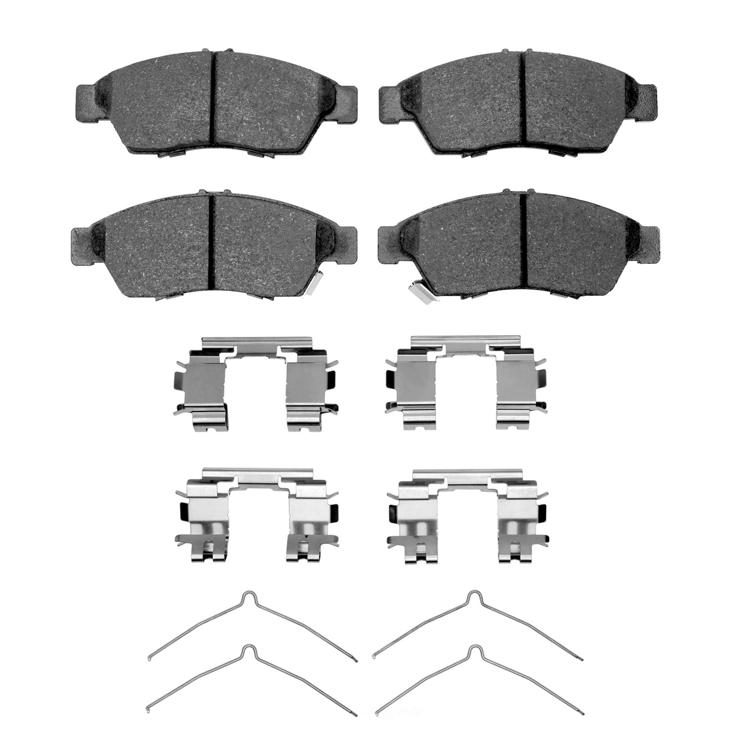 Dynamic Friction Company 1551-1195-01 DFC 5000 Advanced Brake Pads - Ceramic and Hardware Kit - OE