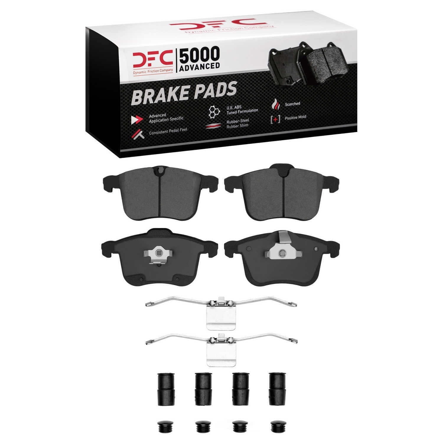 DFC 5000 Euro Ceramic Brake Pads and Hardware Kit - Archived 1551-1257-01 DFC 5000 Advanced Brake
