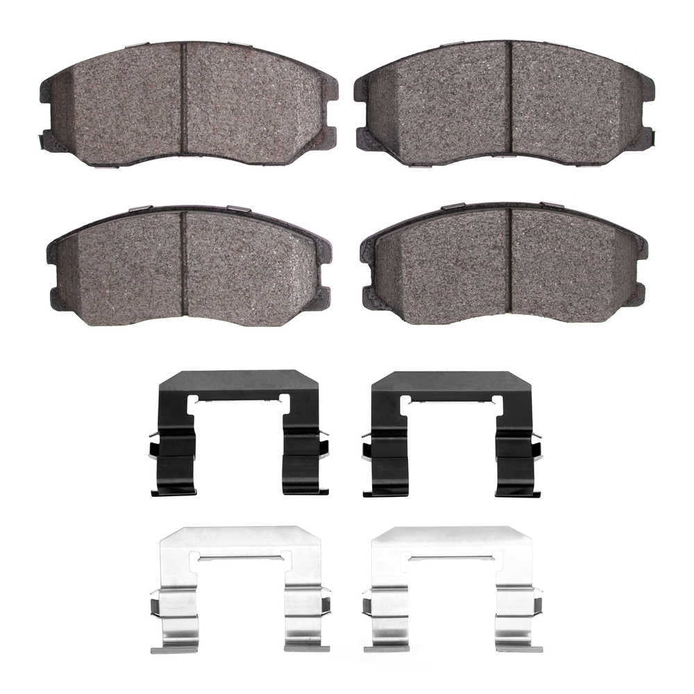 Dynamic Friction Company 1551-1264-01 DFC 5000 Advanced Brake Pads - Ceramic and Hardware Kit - OE