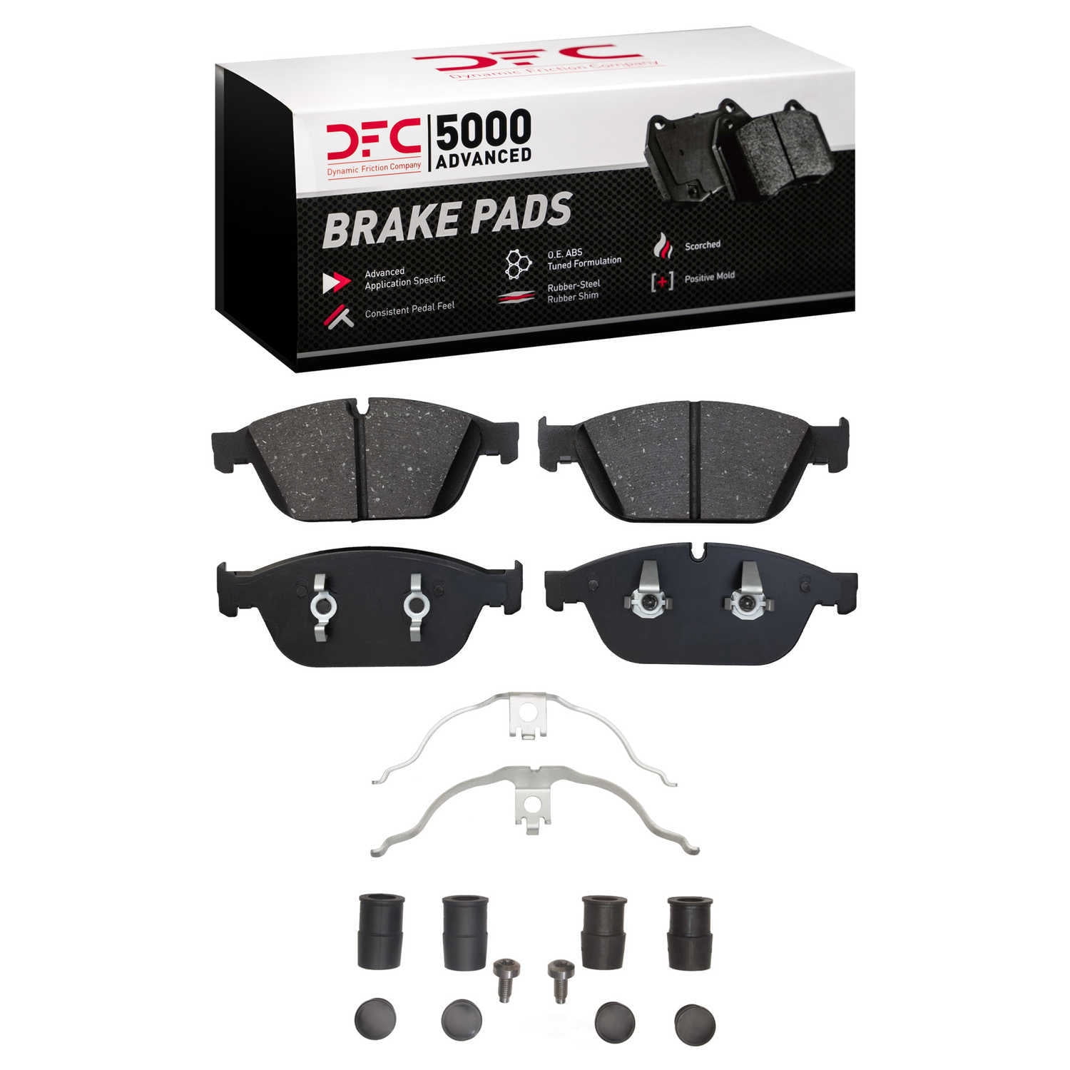 DFC 5000 Euro Ceramic Brake Pads and Hardware Kit - Archived 1551-1546-01 DFC 5000 Advanced Brake