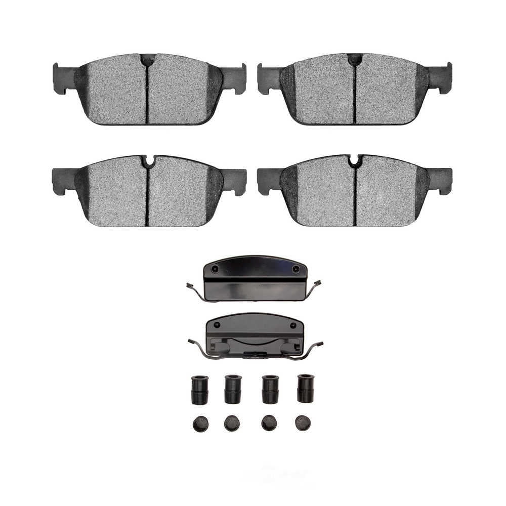 Dynamic Friction Company 1551-1636-11 DFC 5000 Advanced Brake Pads - Ceramic and Hardware Kit - OE