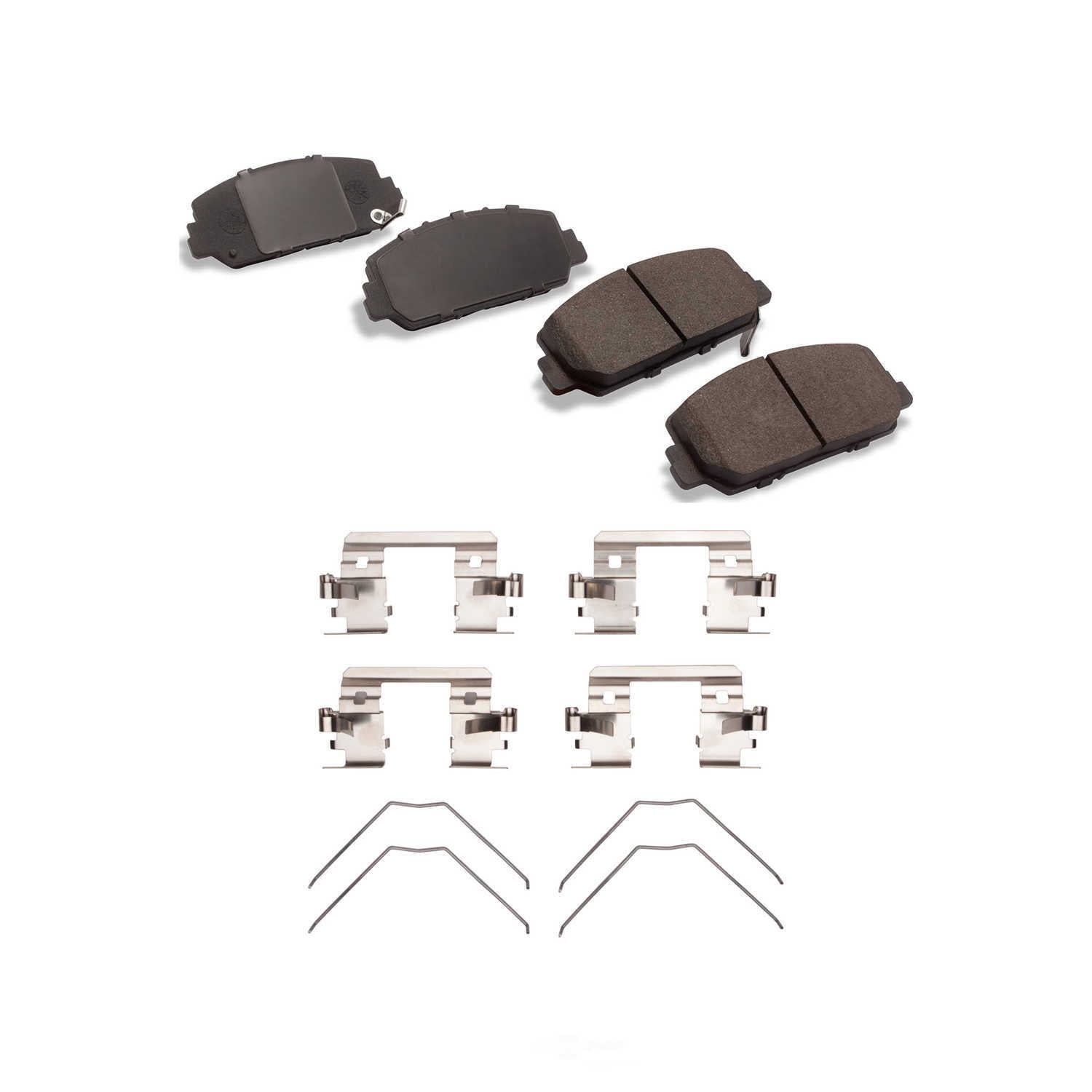 Dynamic Friction Company 1551-1697-01 DFC 5000 Advanced Brake Pads - Ceramic and Hardware Kit - OE
