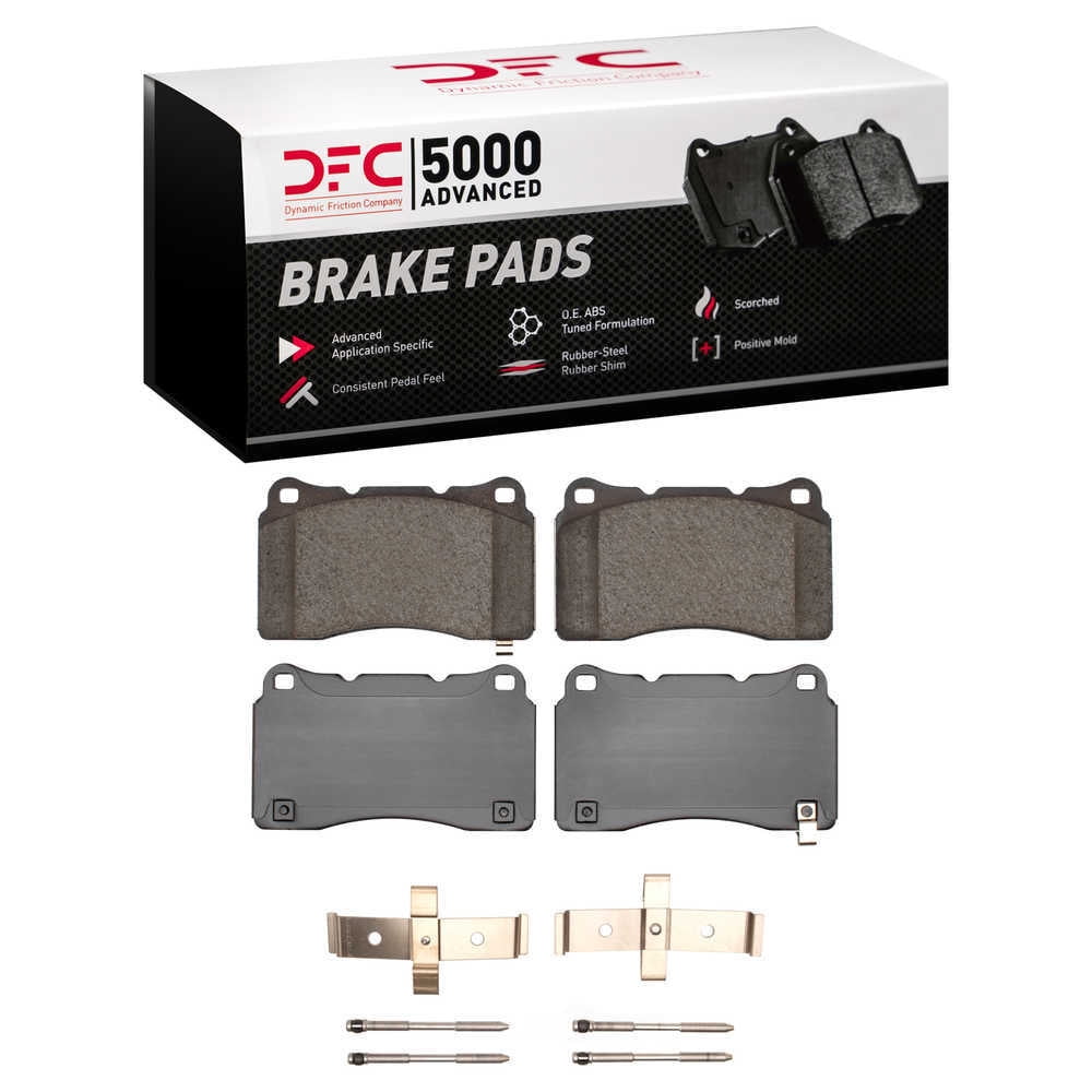 DFC 5000 Euro Ceramic Brake Pads and Hardware Kit - Archived 1551-1743-01 DFC 5000 Advanced Brake