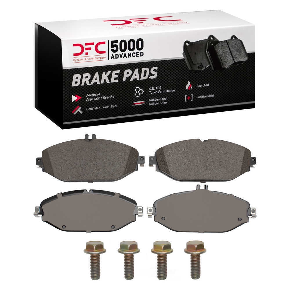 Dynamic Friction Company 1551-1794-01 DFC 5000 Advanced Brake Pads - Ceramic and Hardware Kit - OE