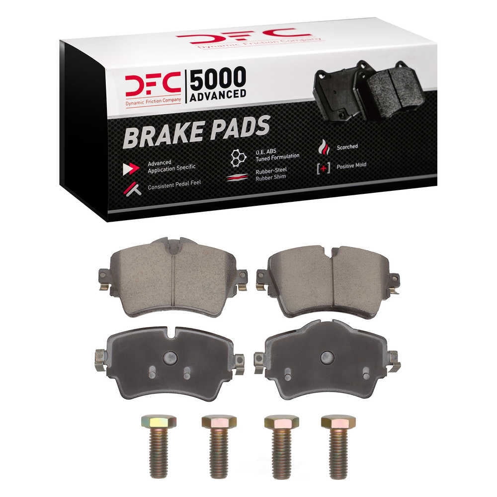 Dynamic Friction Company 1551-1801-01 DFC 5000 Advanced Brake Pads - Ceramic and Hardware Kit - OE