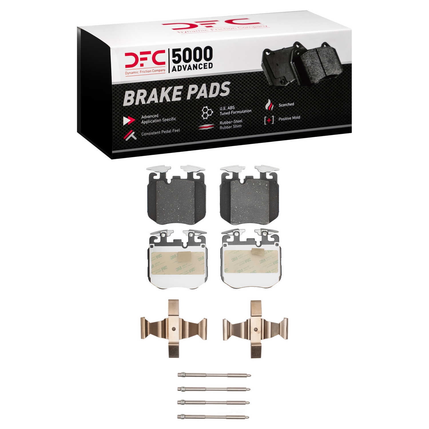 DFC 5000 Euro Ceramic Brake Pads and Hardware Kit - Archived 1551-1868-01 DFC 5000 Advanced Brake