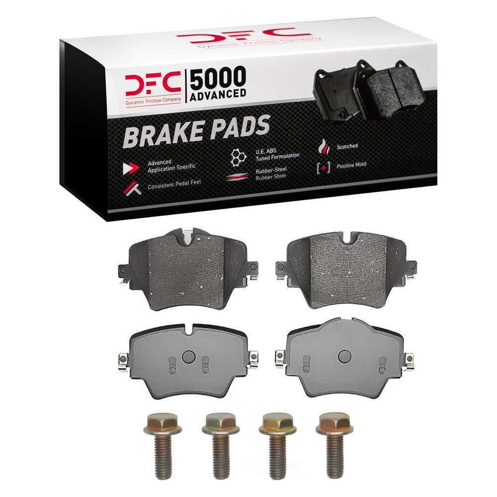 Dynamic Friction Company 1551-1892-01 DFC 5000 Advanced Brake Pads - Ceramic and Hardware Kit - OE