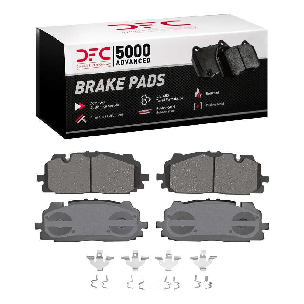 Dynamic Friction Company 1551-1894-01 DFC 5000 Advanced Brake Pads - Ceramic and Hardware Kit - OE