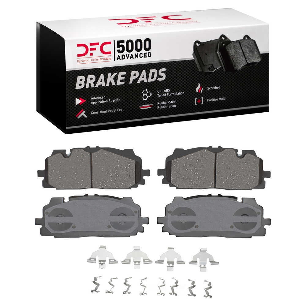 Dynamic Friction Company 1551-1894-02 DFC 5000 Advanced Brake Pads - Ceramic and Hardware Kit - OE