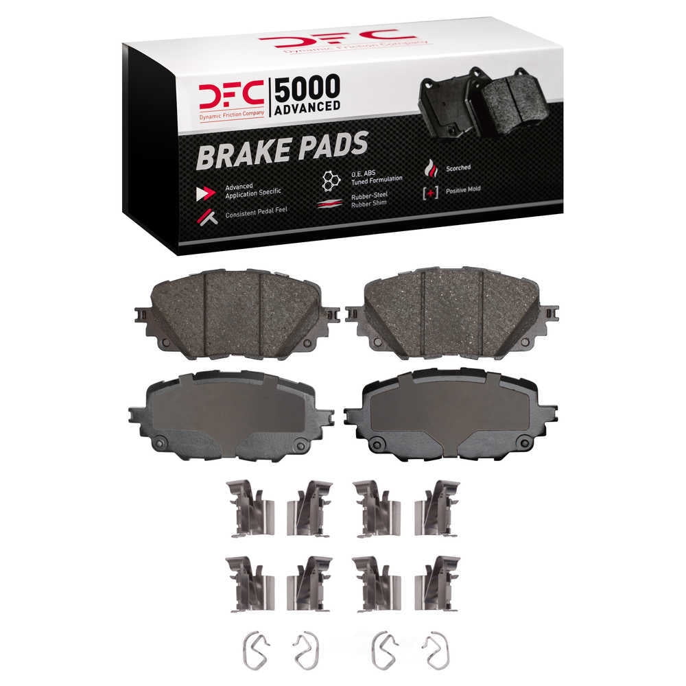 DFC 5000 Euro Ceramic Brake Pads and Hardware Kit - Archived 1551-1903-01 DFC 5000 Advanced Brake