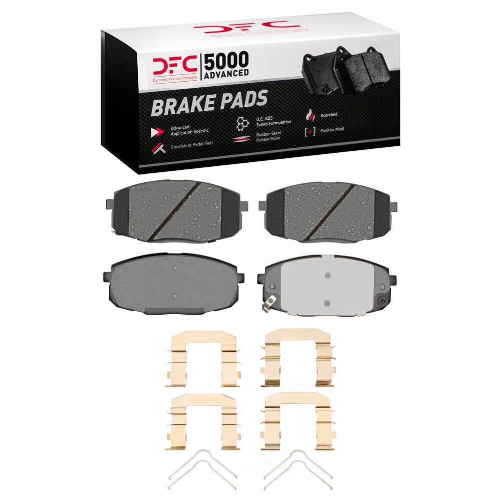 DFC 5000 Euro Ceramic Brake Pads and Hardware Kit - Archived 1551-2035-04 DFC 5000 Advanced Brake