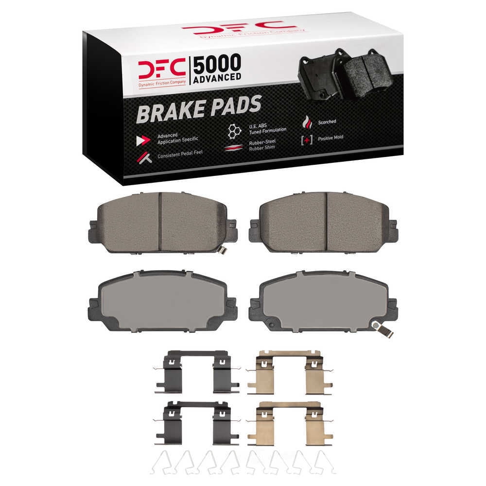 Dynamic Friction Company 1551-2036-01 DFC 5000 Advanced Brake Pads - Ceramic and Hardware Kit - OE