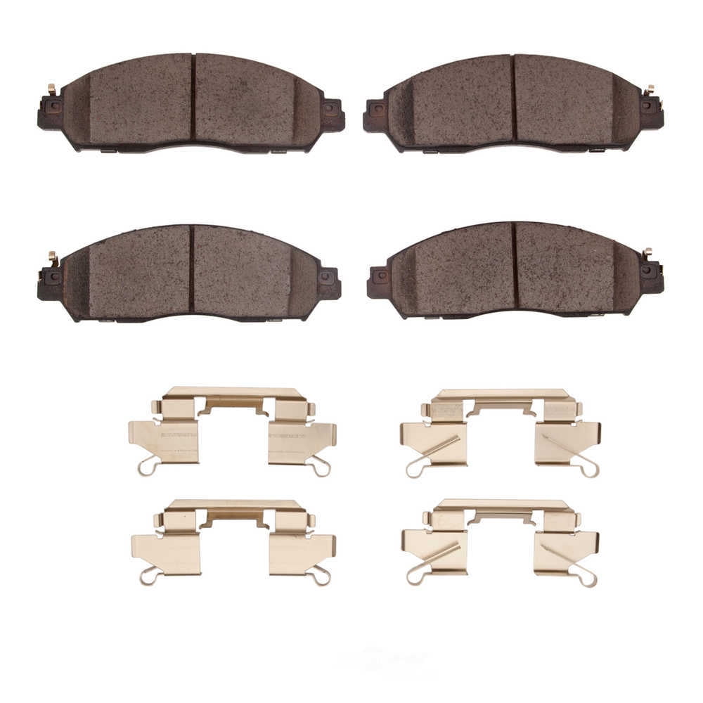 Dynamic Friction Company 1551-2138-01 DFC 5000 Advanced Brake Pads - Ceramic and Hardware Kit - OE
