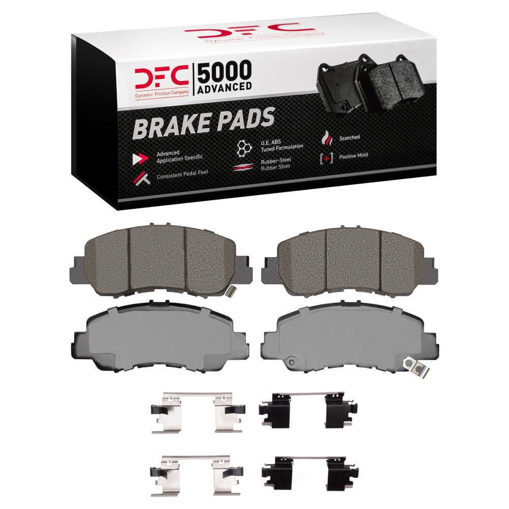 Dynamic Friction Company 1551-2178-01 DFC 5000 Advanced Brake Pads - Ceramic and Hardware Kit - OE