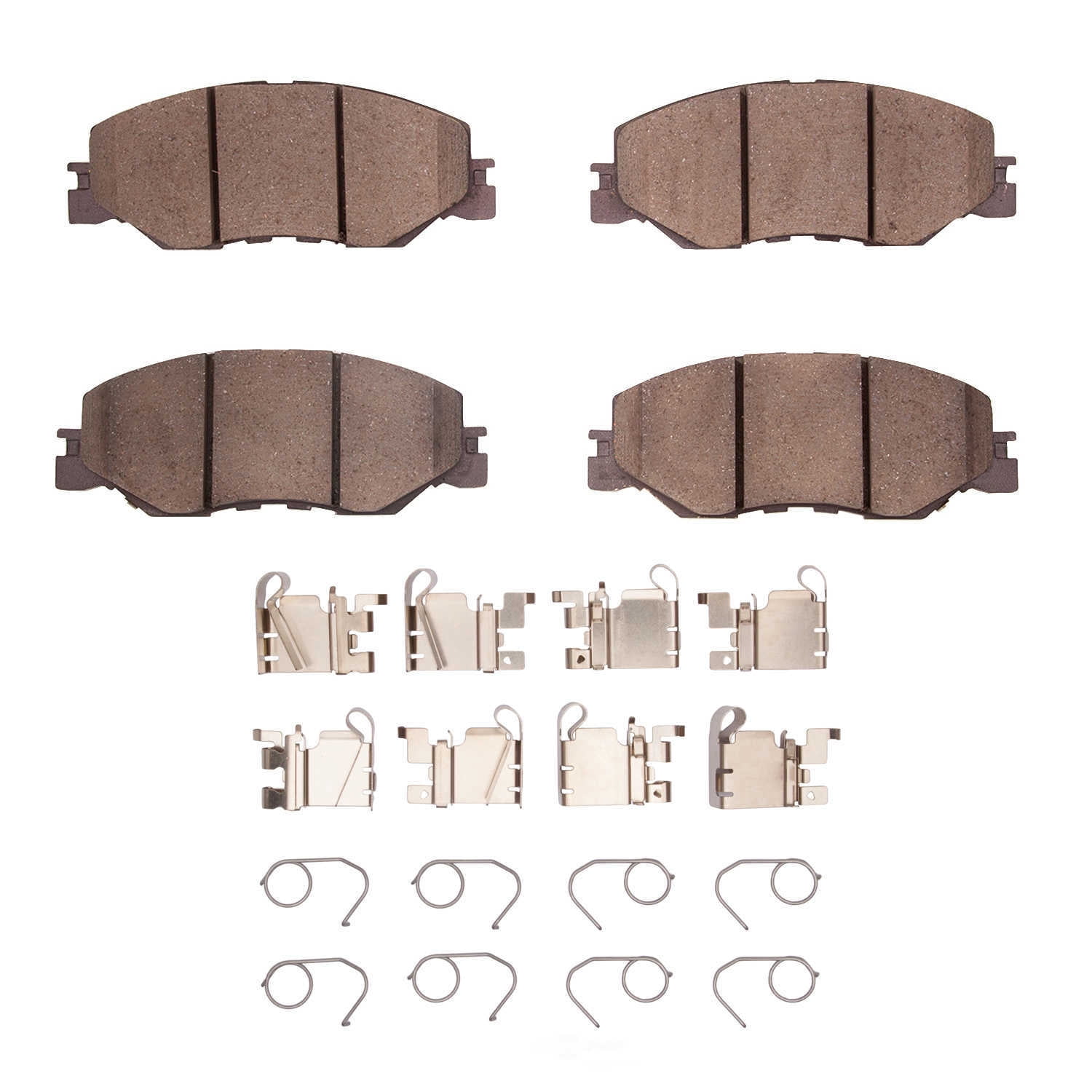 Dynamic Friction Company 1551-2185-01 DFC 5000 Advanced Brake Pads - Ceramic and Hardware Kit - OE