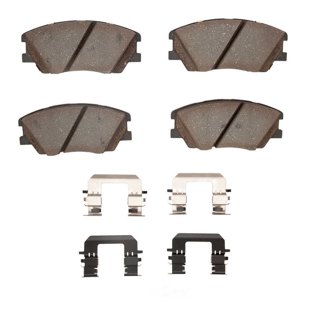 Dynamic Friction Company 1551-2287-01 DFC 5000 Advanced Brake Pads - Ceramic and Hardware Kit - OE