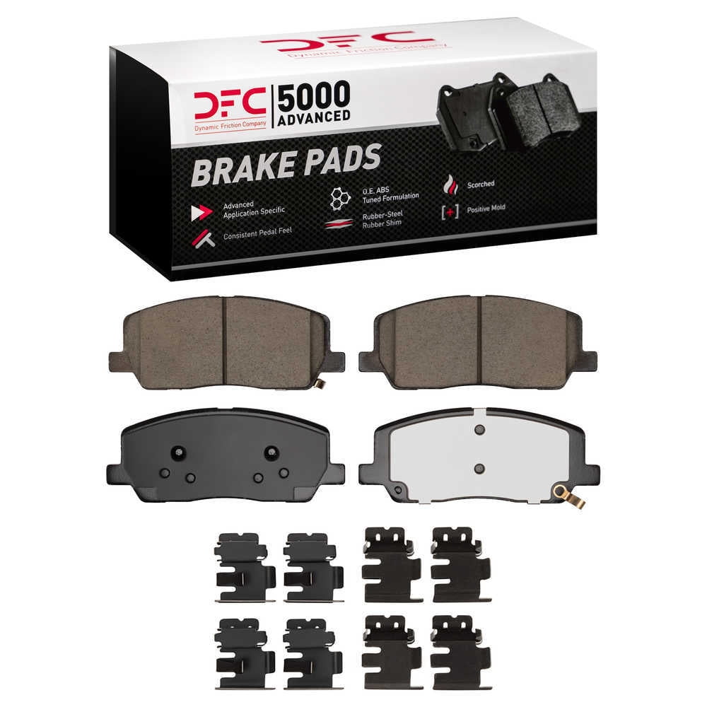 DFC 5000 Euro Ceramic Brake Pads and Hardware Kit - Archived 1551-2379-01 DFC 5000 Advanced Brake