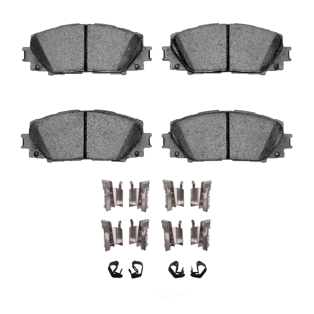 Dynamic Friction Company 1552-1184-01 DFC 5000 Advanced Brake Pads - Ceramic and Hardware Kit - OE