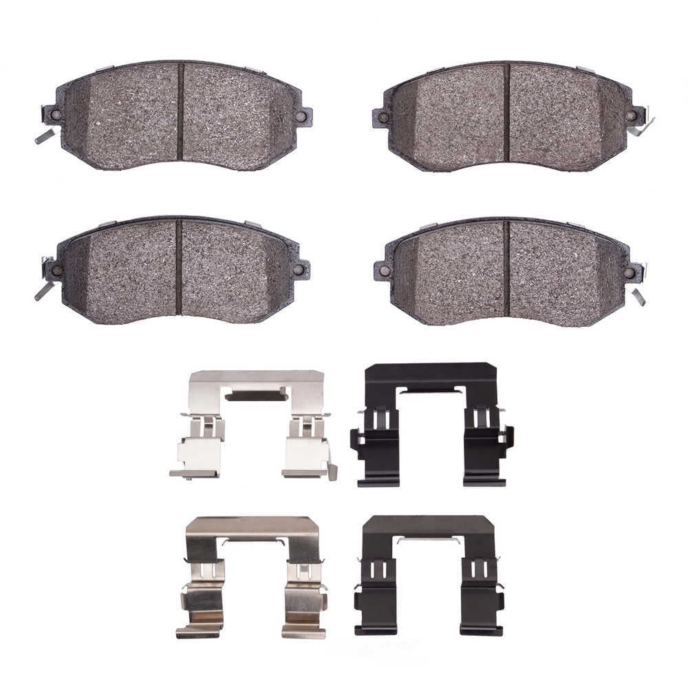 Dynamic Friction Company 1552-1539-01 DFC 5000 Advanced Brake Pads - Ceramic and Hardware Kit - OE