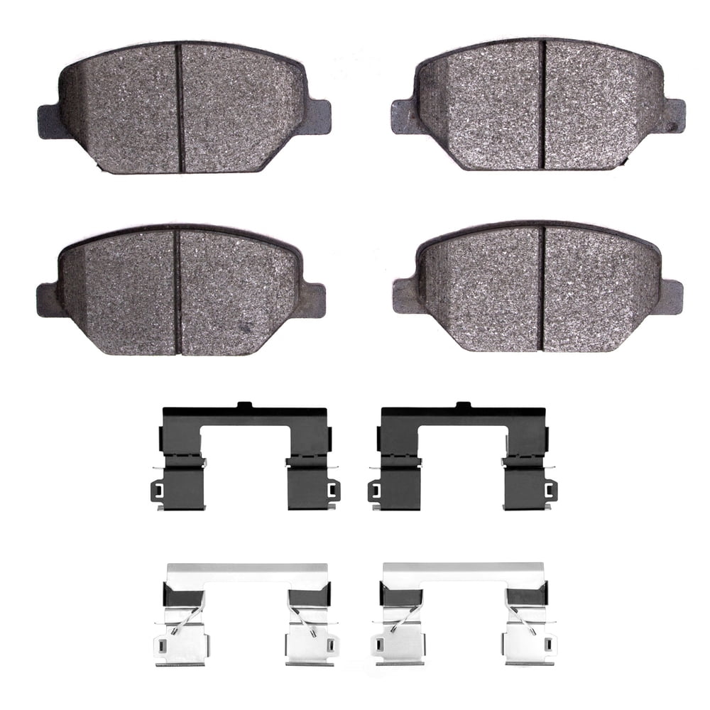 Dynamic Friction Company 1552-1886-01 DFC 5000 Advanced Brake Pads - Ceramic and Hardware Kit - OE