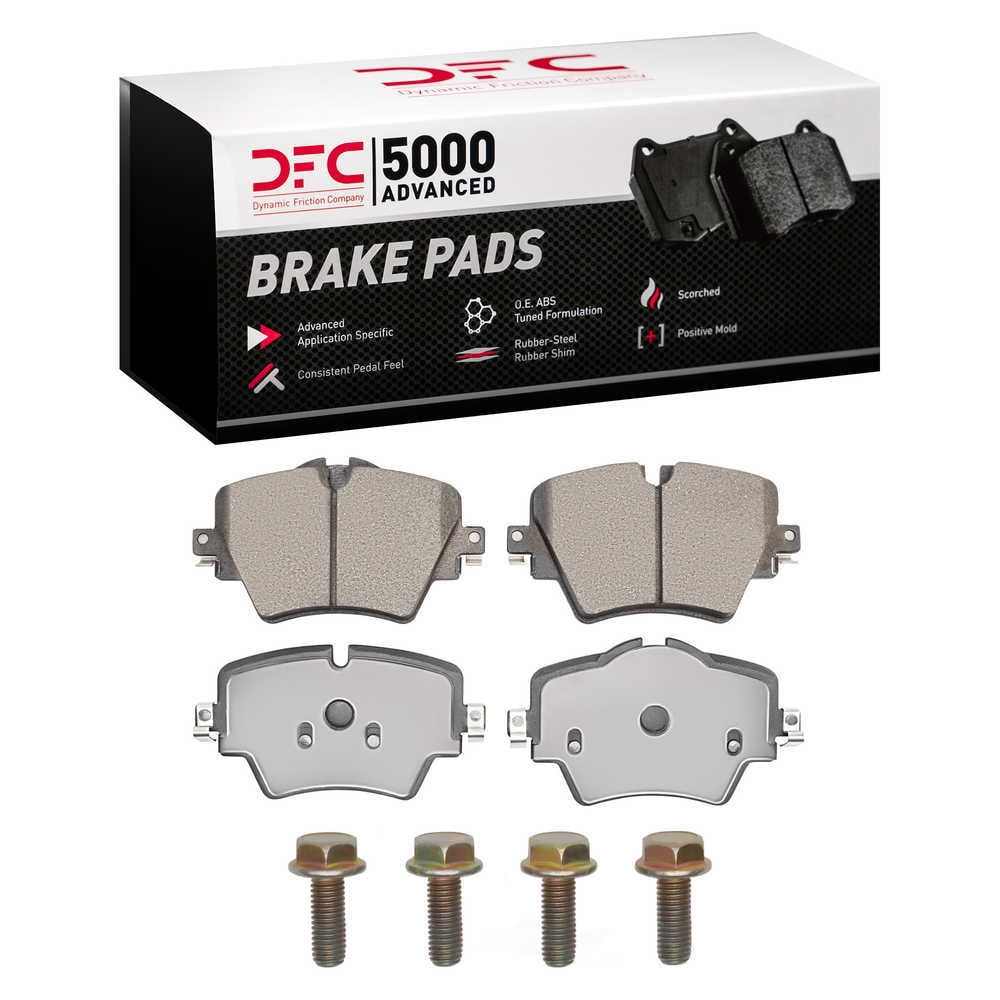 Dynamic Friction Company 1553-1892-01 DFC 5000 Advanced Brake Pads - Ceramic and Hardware Kit - OE