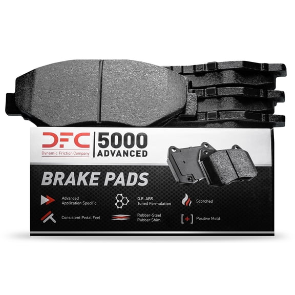 Dynamic Friction Company Front 5000 Advanced Brake Pads - Low Metallic 1552-2462-00