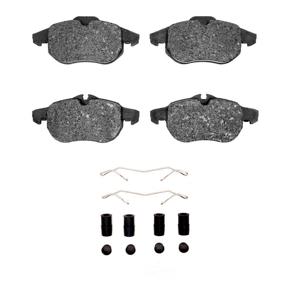 Dynamic Friction Company 1551-0972-01 DFC 5000 Advanced Brake Pads - Low Metallic and Hardware Kit