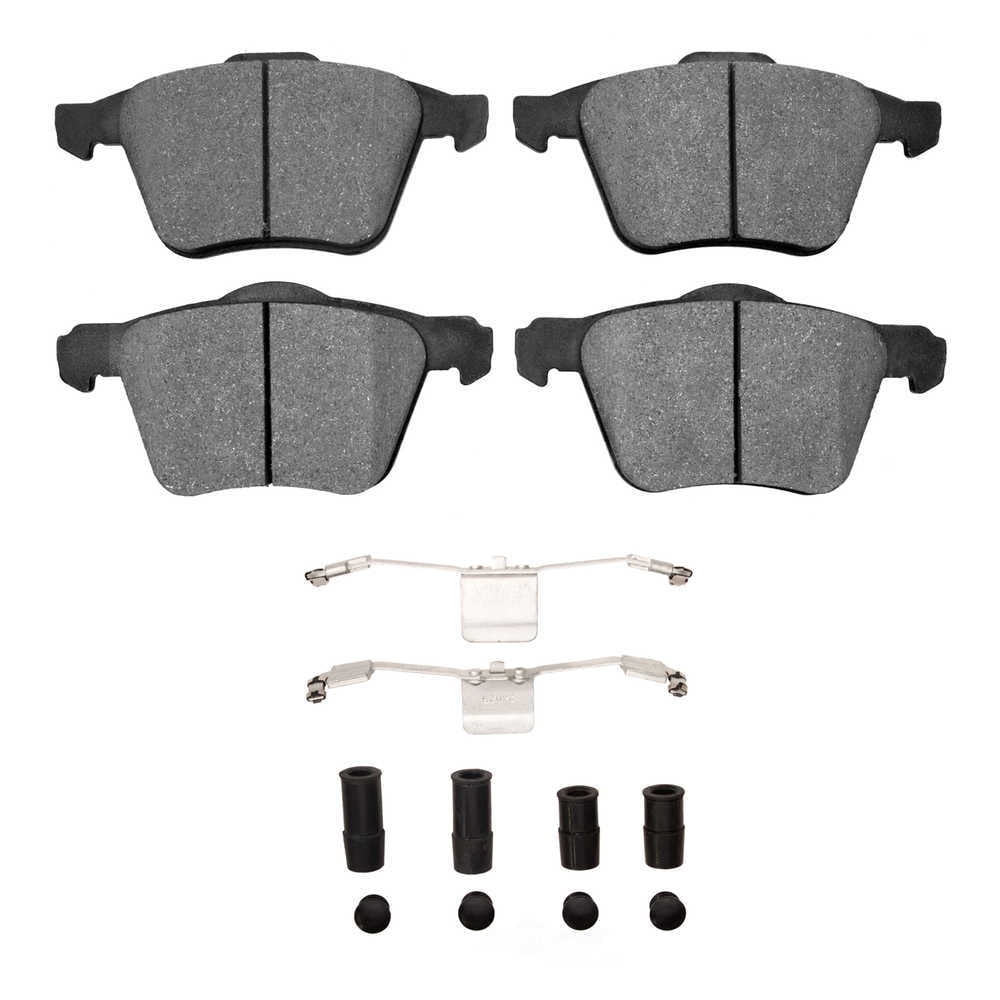Dynamic Friction Company 1551-1003-01 DFC 5000 Advanced Brake Pads - Low Metallic and Hardware Kit