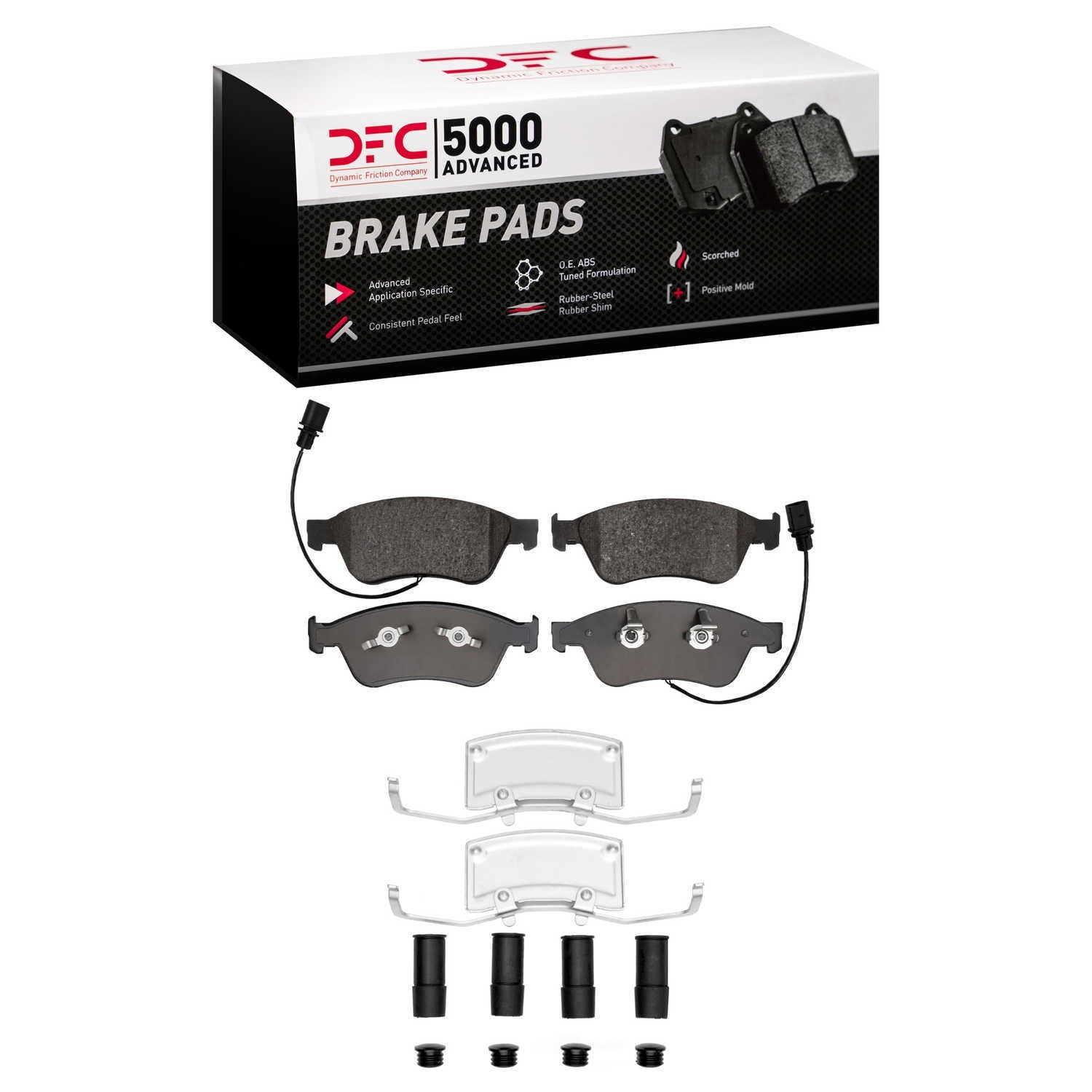 DFC 5000 Euro Ceramic Brake Pads and Hardware Kit - Archived 1551-1024-01 DFC 5000 Advanced Brake
