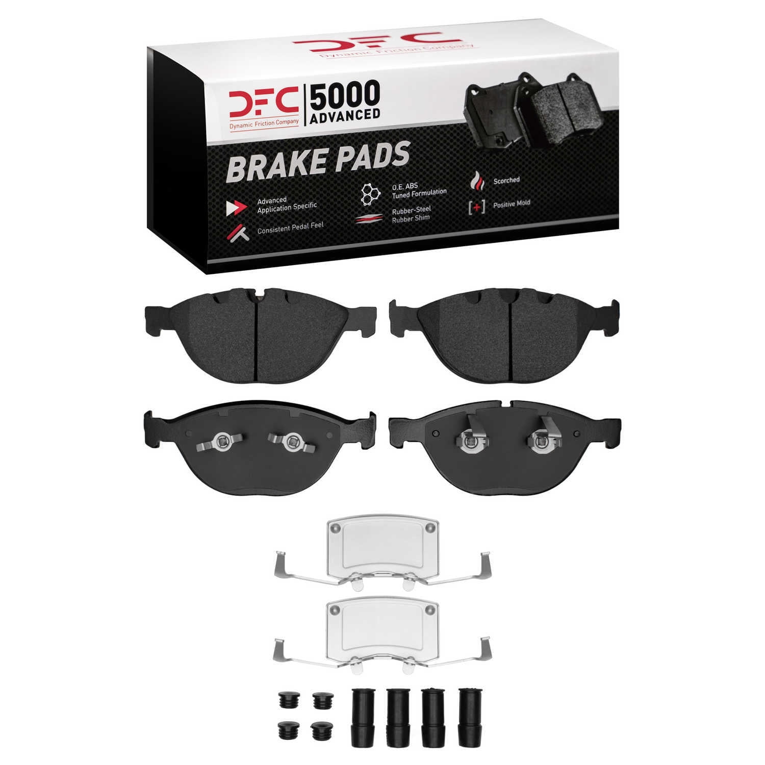 DFC 5000 Euro Ceramic Brake Pads and Hardware Kit - Archived 1551-1151-01 DFC 5000 Advanced Brake
