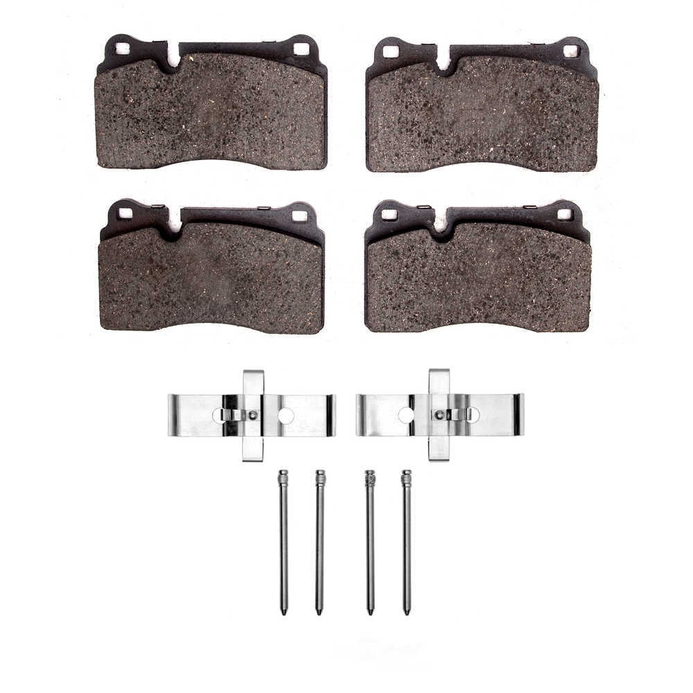 Dynamic Friction Company 1551-1165-01 DFC 5000 Advanced Brake Pads - Low Metallic and Hardware Kit