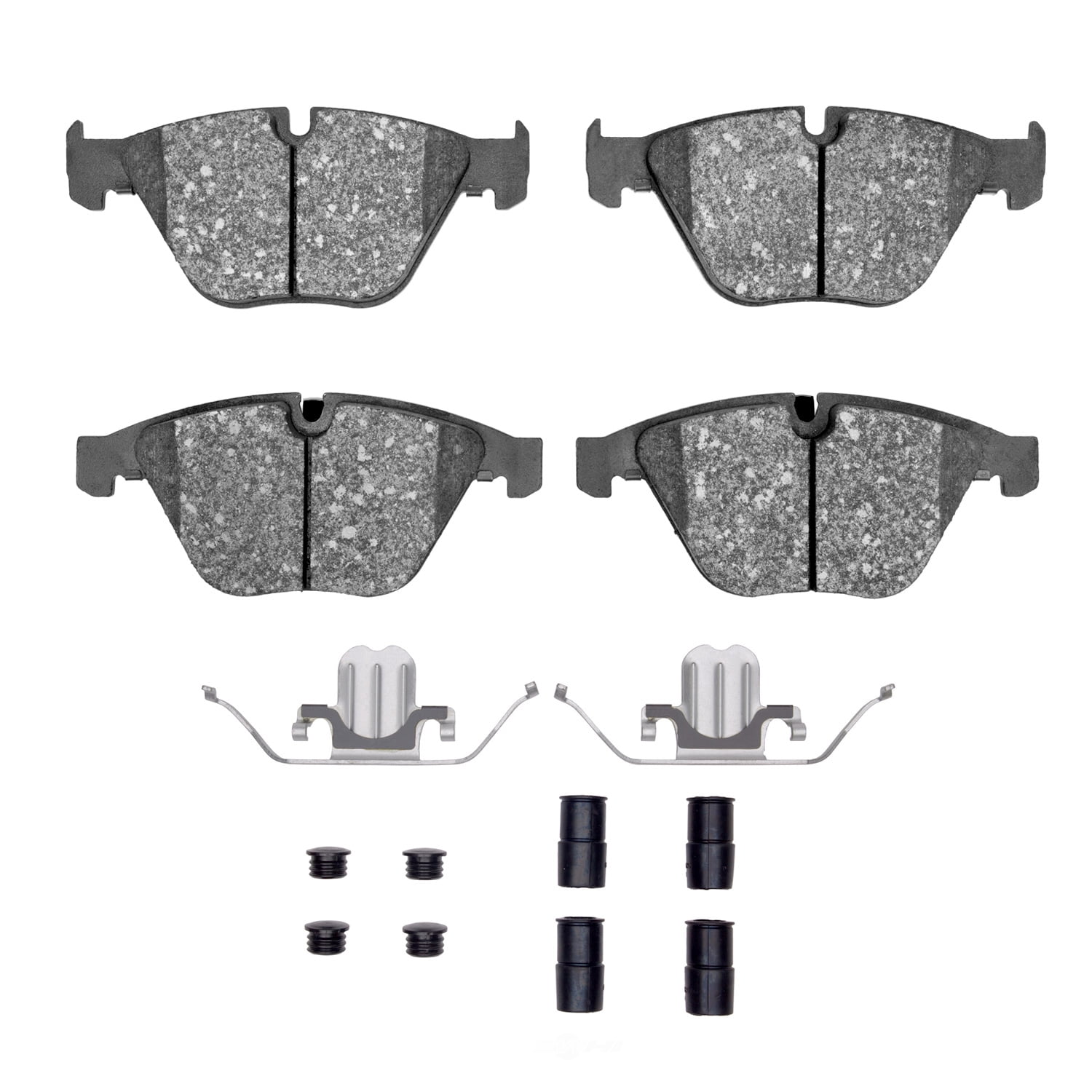 Dynamic Friction Company 1551-1260-01 DFC 5000 Advanced Brake Pads - Low Metallic and Hardware Kit