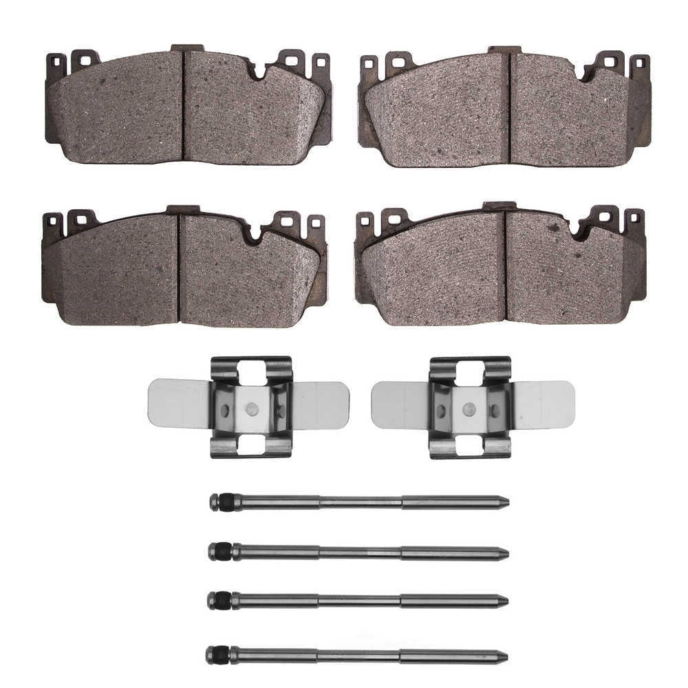Dynamic Friction Company 1551-1648-11 DFC 5000 Advanced Brake Pads - Low Metallic and Hardware Kit