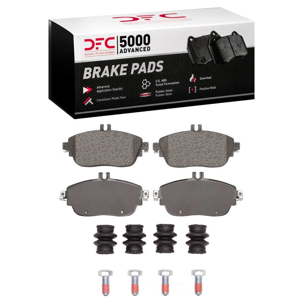 Dynamic Friction Company 1551-1694-01 DFC 5000 Advanced Brake Pads - Low Metallic and Hardware Kit