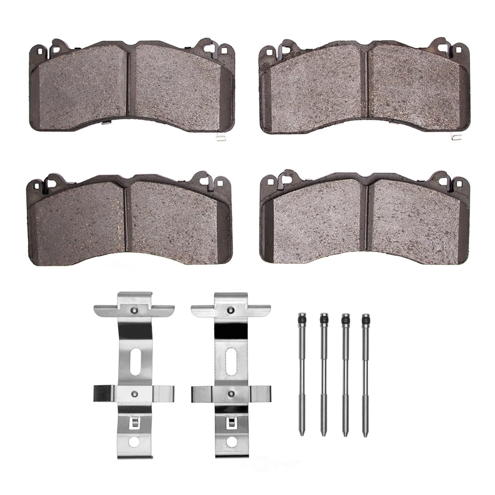 Dynamic Friction Company 1551-1792-01 DFC 5000 Advanced Brake Pads - Low Metallic and Hardware Kit