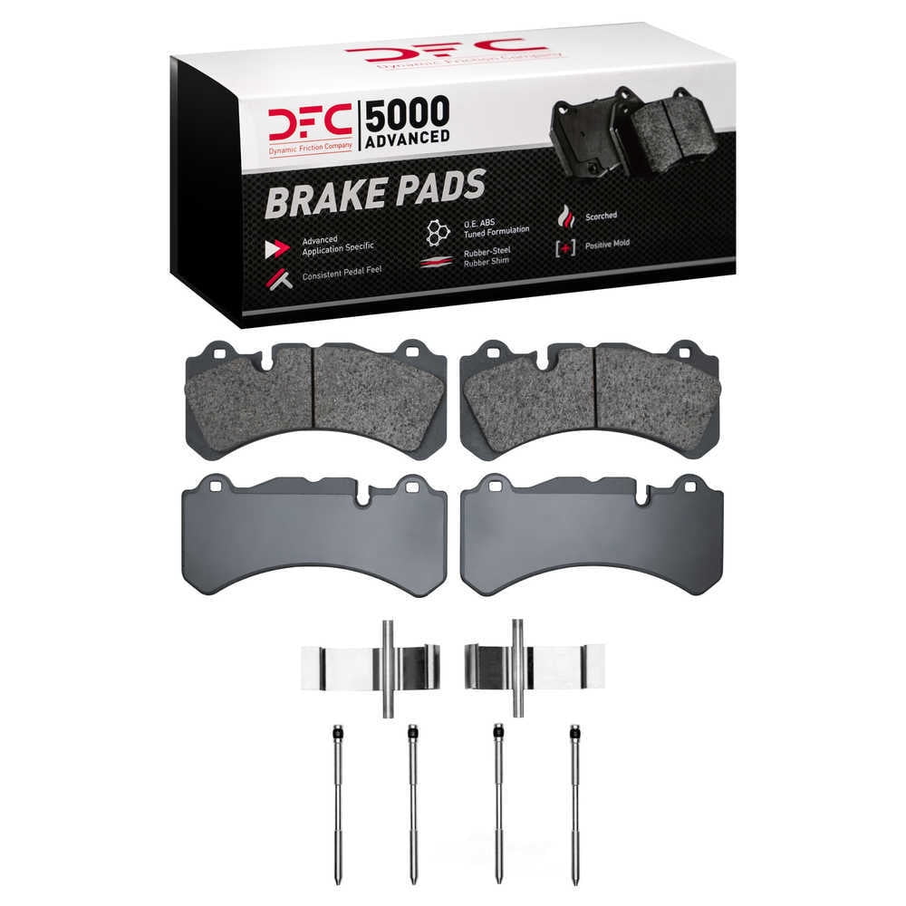 DFC 5000 Euro Ceramic Brake Pads and Hardware Kit - Archived 1551-1819-01 DFC 5000 Advanced Brake