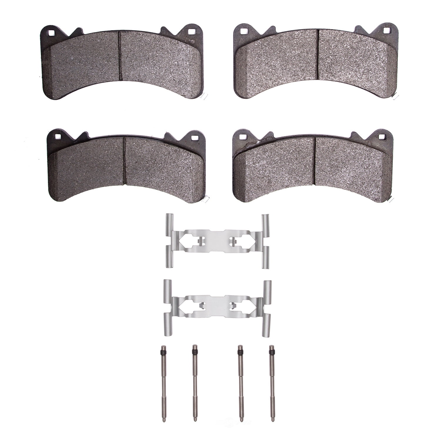 Dynamic Friction Company 1551-1910-01 DFC 5000 Advanced Brake Pads - Low Metallic and Hardware Kit