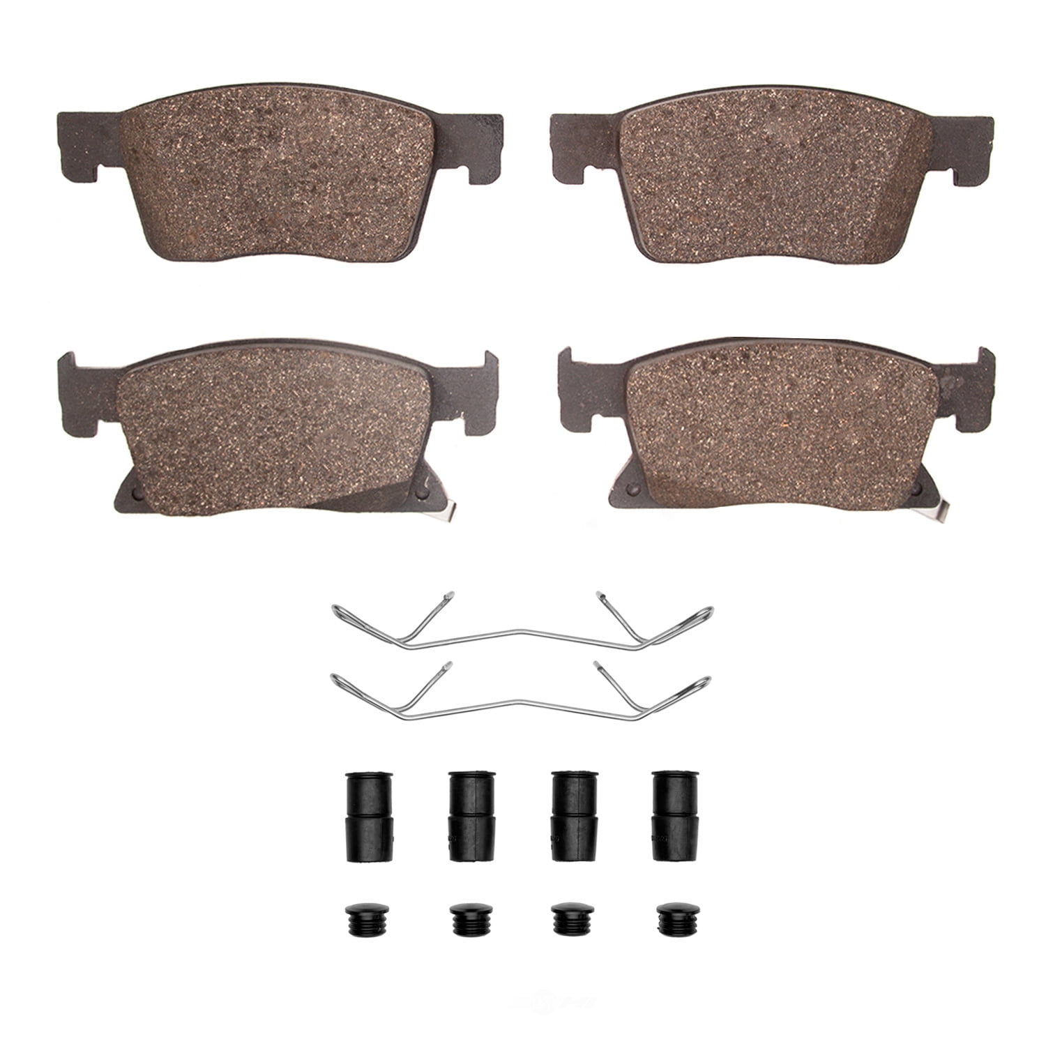 Dynamic Friction Company 1551-2127-01 DFC 5000 Advanced Brake Pads - Low Metallic and Hardware Kit