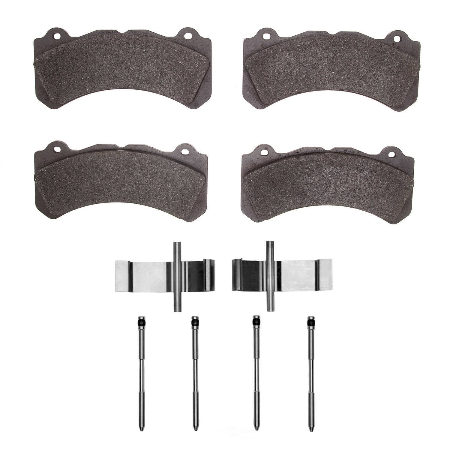 Dynamic Friction Company 1551-2143-01 DFC 5000 Advanced Brake Pads - Low Metallic and Hardware Kit