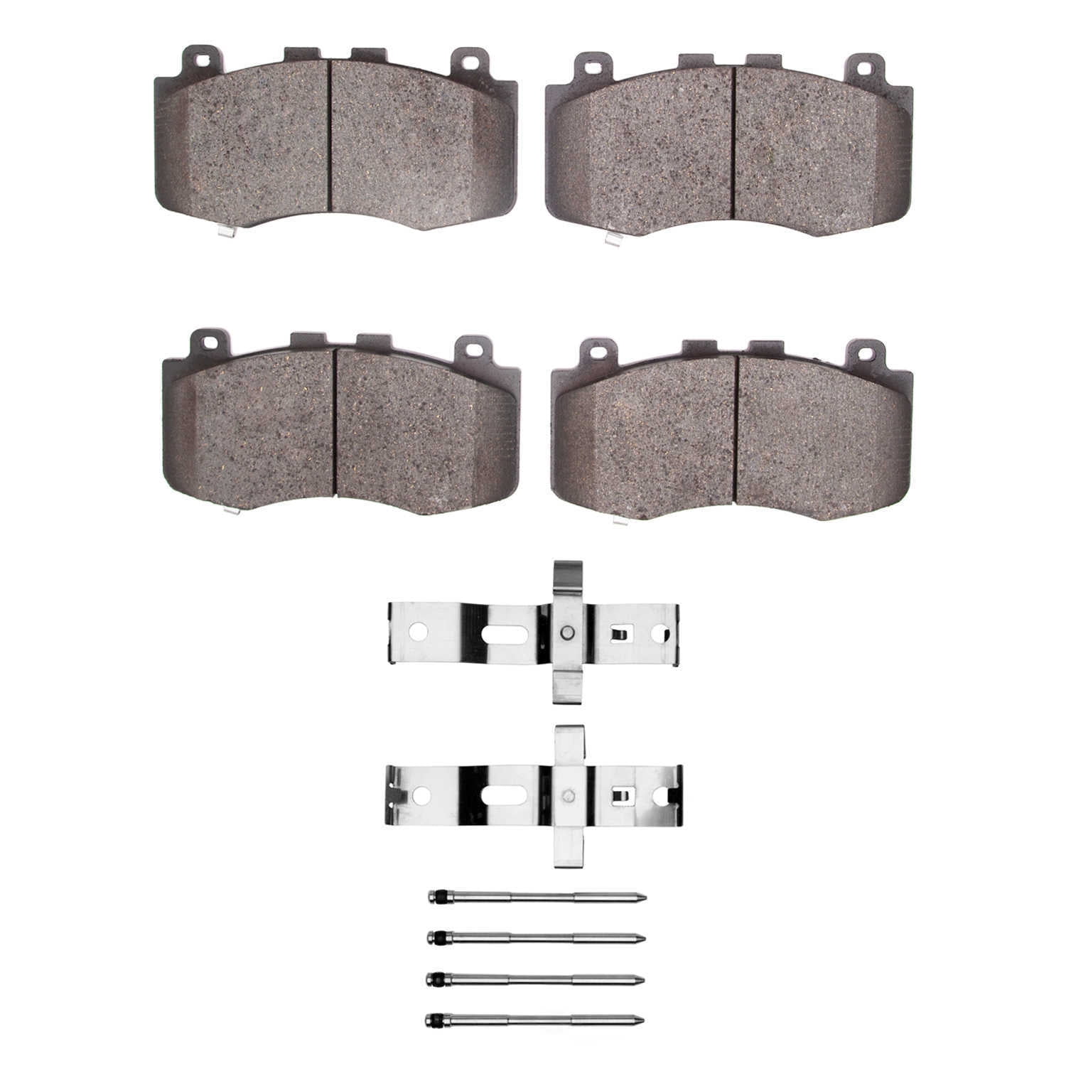 Dynamic Friction Company 1551-2152-01 DFC 5000 Advanced Brake Pads - Low Metallic and Hardware Kit