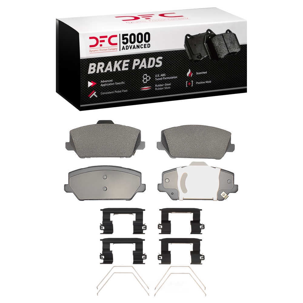 DFC 5000 Euro Ceramic Brake Pads and Hardware Kit - Archived 1551-2211-01 DFC 5000 Advanced Brake