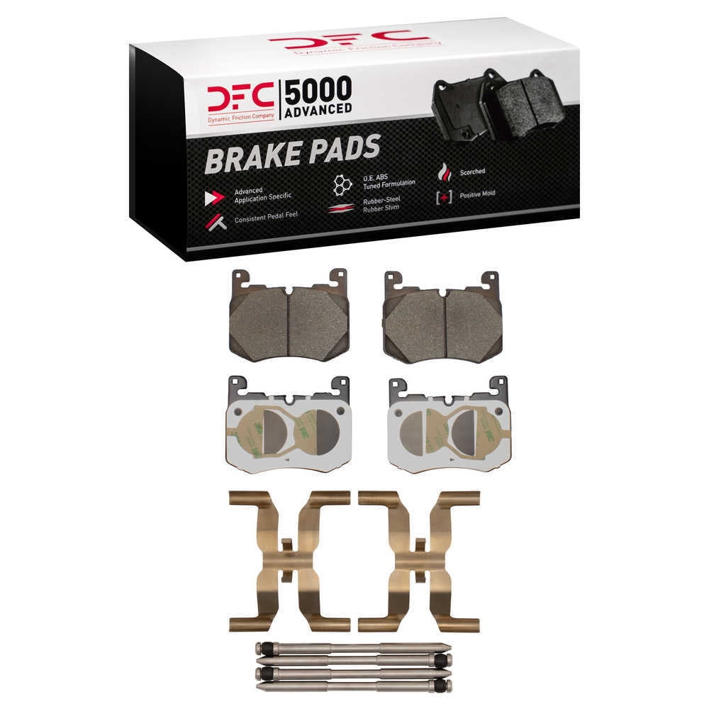 DFC 5000 Euro Ceramic Brake Pads and Hardware Kit - Archived 1551-2257-01 DFC 5000 Advanced Brake