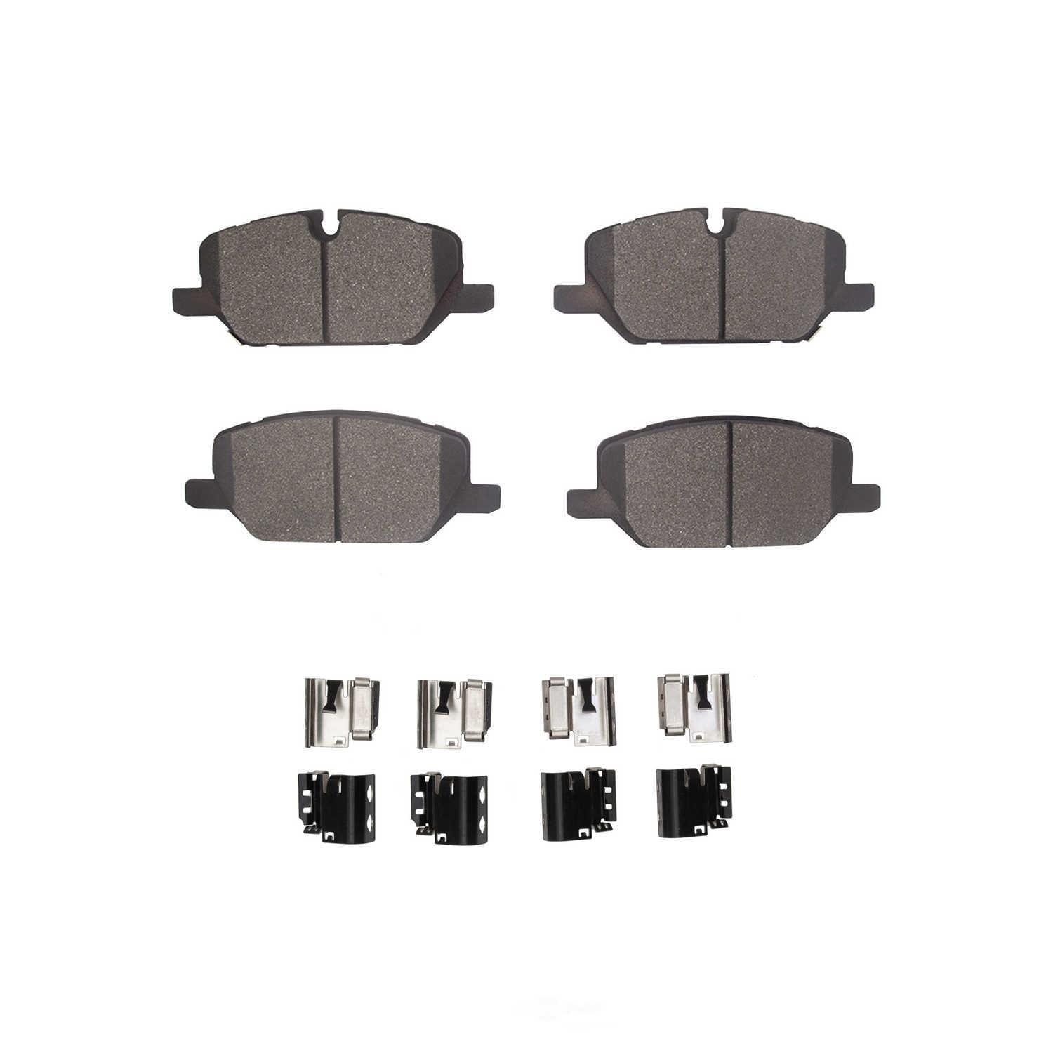 Dynamic Friction Company 1551-2314-11 DFC 5000 Advanced Brake Pads - Low Metallic and Hardware Kit