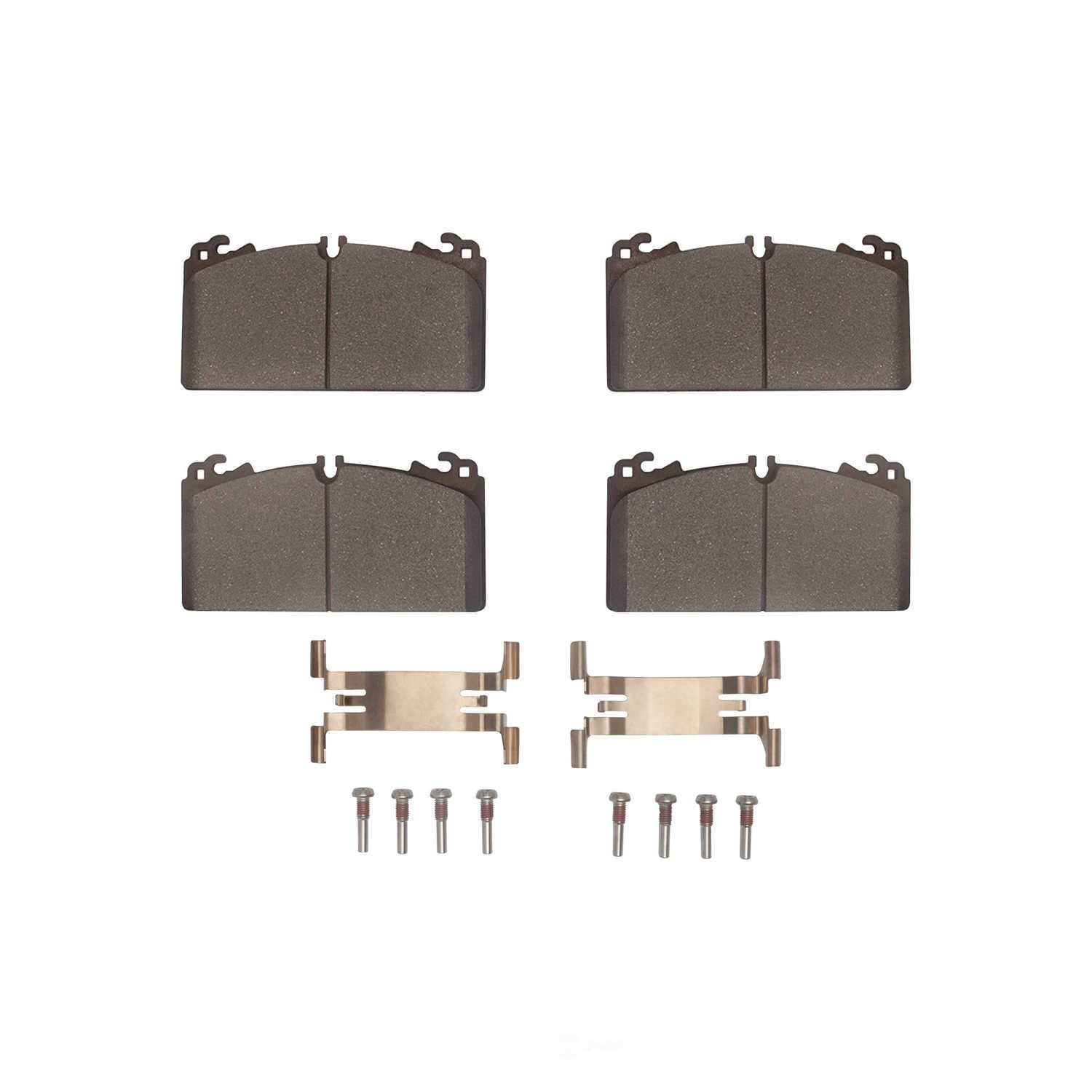 Dynamic Friction Company 1551-2386-01 DFC 5000 Advanced Brake Pads - Low Metallic and Hardware Kit