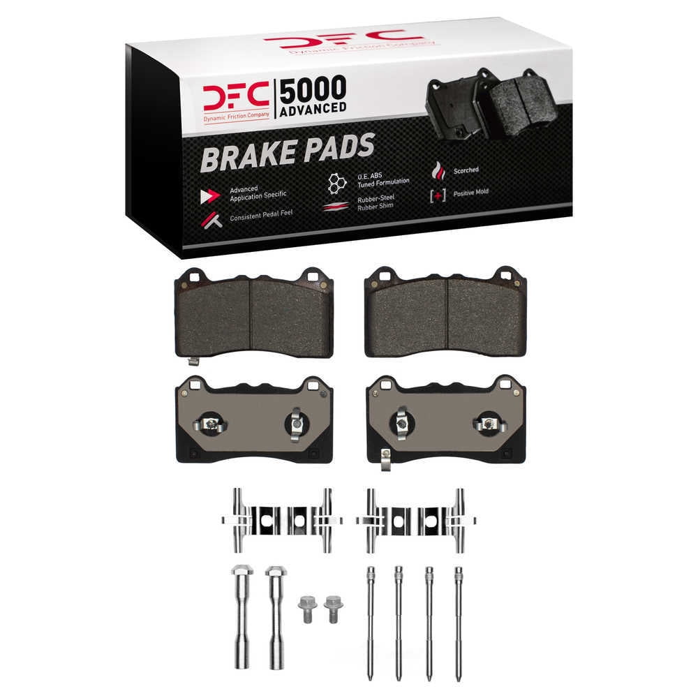 DFC 5000 Euro Ceramic Brake Pads and Hardware Kit - Archived 1551-2390-01 DFC 5000 Advanced Brake