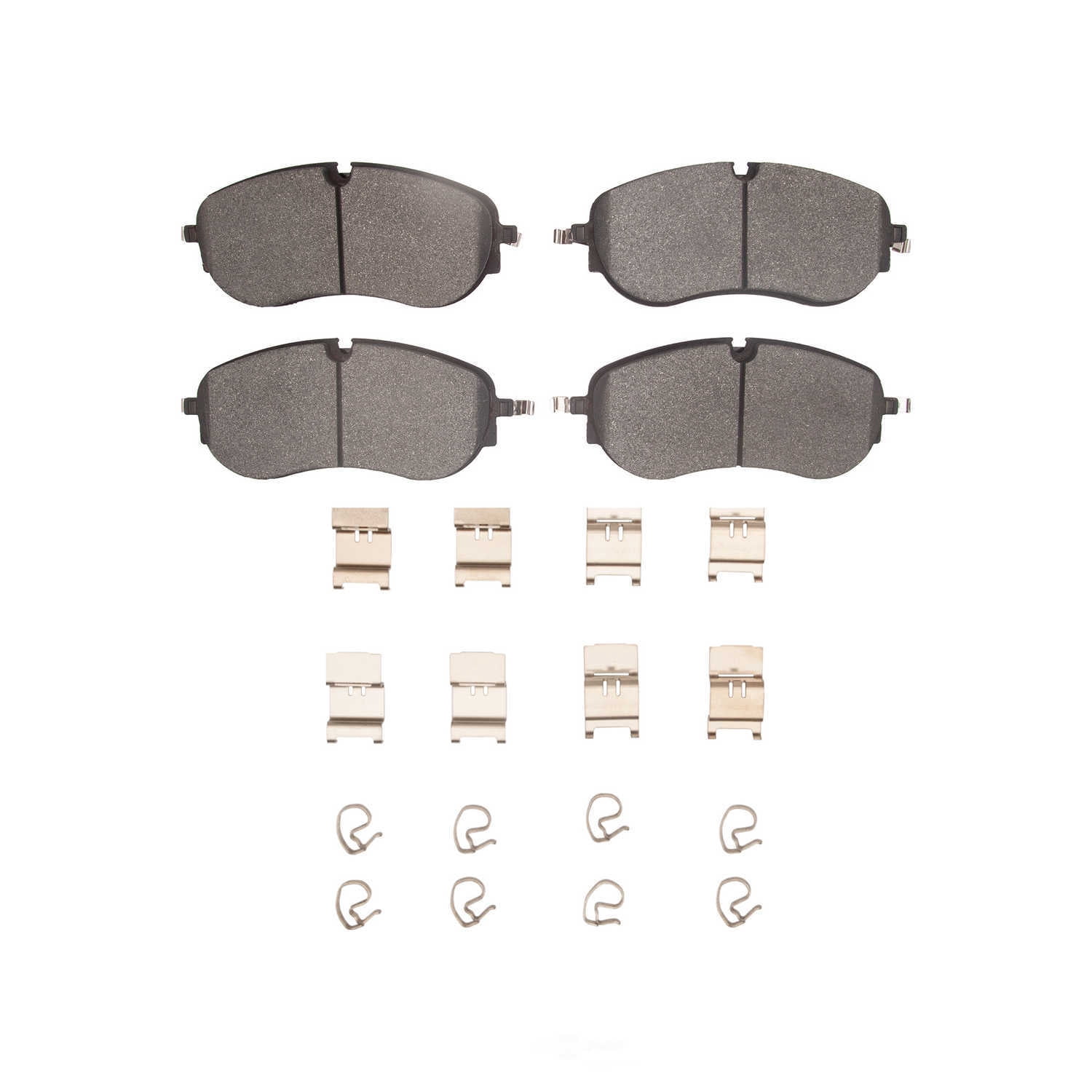 Dynamic Friction Company 1551-2401-01 DFC 5000 Advanced Brake Pads - Low Metallic and Hardware Kit